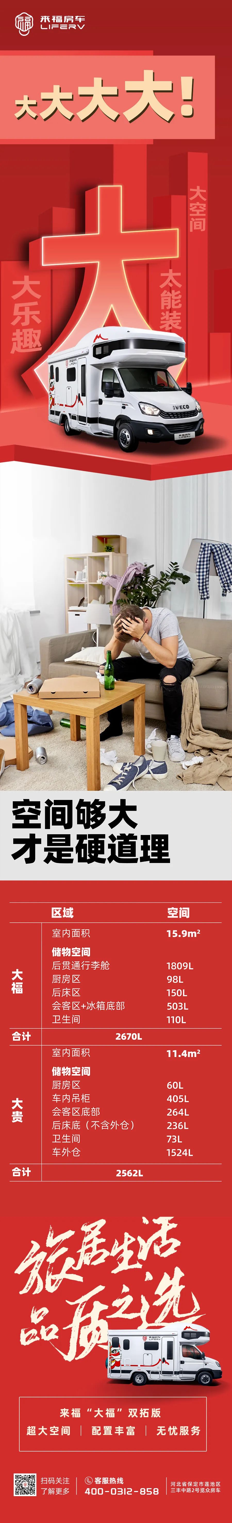 房車空間夠大才是硬道理！